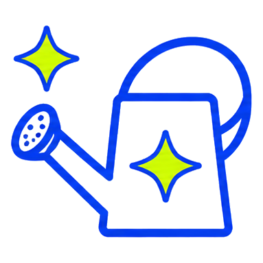 水やり道具のアイコン